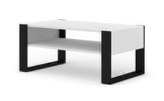 Homlando Konferenčný stolík NUKA 110x60 cm biely mat
