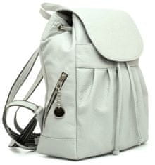 VegaLM Luxusný kožený ruksak z pravej hovädzej kože v šedej farbe