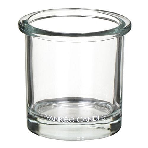 Yankee Candle Svietnik sklenený , Číre sklo, výška 7 cm
