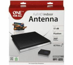 One For All SV9395 Amplified indoor Antenna up to 51 dB moderná vnútorná anténa