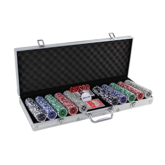 Master poker set 500 v kufru Deluxe s označením hodnôt