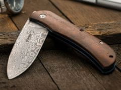 Böker Plus 01BO222DAM Exskelibur I Cocobolo Damast vreckový nôž 9 cm, damašek, drevo Cocobolo