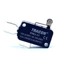 Tracon Electric Mikrospínač so skrátenou pákou a kladkou 15mm 2 ks