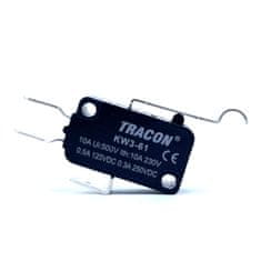 Tracon Electric Mikrospínač s tvarovanou pákou 28mm 2 ks
