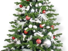 LAALU Sada vianočných ozdôb 133 ks v luxusnom boxe POLÁRNA ČERVENÁ na vianočné stromčeky 120-210 cm