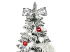 LAALU Ozdobený umelý vianočný stromček POLÁRNA ČERVENÁ 60 cm s LED OSVETLENÍM V KVETINÁČI