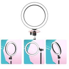 MG Selfie Ring kruhové LED svetlo 10.2'' + statív 1.6m, čierne
