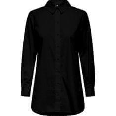 Jacqueline de Yong Dámska košeľa JDYTABITHA Relaxed Fit 15236283 Black (Veľkosť 34)