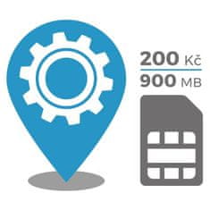 SPYpro Konfigurácia GPS lokátora + SIM karta 200,- Kč kreditom a internetom na 1 mesiac