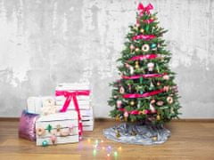 LAALU Sada vianočných ozdôb 59 ks v luxusnom boxe ŠŤASTNÉ A RUŽOVÉ na vianočné stromčeky 120-210 cm