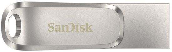 SanDisk Ultra Dual Drive Luxe USB-C 128GB (SDDDC4-128G-G46), strieborná