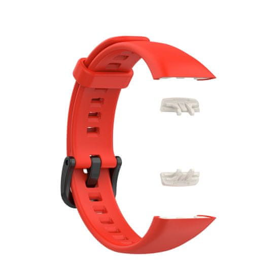 BStrap Silicone remienok na Honor Band 6 / Huawei Band 6, red