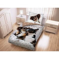 Halantex Bavlnené posteľné obliečky psíkovia Papillon a Bulteriér