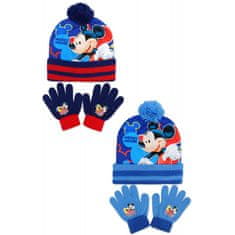 SETINO Chlapčenská zimná čiapka + prstové rukavice Mickey Mouse