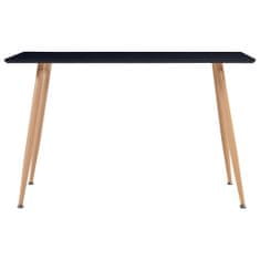 Vidaxl Jedálenský stôl, čierno dubový 120x60x74 cm, MDF