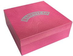 Luxusná ružová drevená kazeta mix vreckových čajov 117ks - 9 druhov