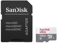 SanDisk Ultra microSDXC 128GB 100MB/s + adaptér (SDSQUNR-128G-GN3MA)