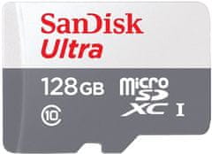 SanDisk Ultra microSDXC 128GB 100MB/s + adaptér (SDSQUNR-128G-GN3MA)