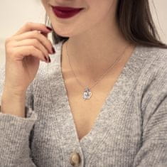 Troli Romantický bicolor náhrdelník so srdiečkom Madona (retiazka. Prívesok)