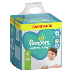 Pampers Plienky Active Baby 6 Extra Large (13-18 kg) Giant Pack 56 ks