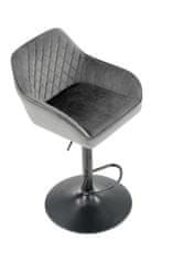 Halmar Barová stolička H-103 - sivá / čierna