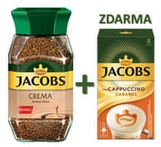 Jacobs Kronung Crema instantná káva 200g + Instant Cappuccino