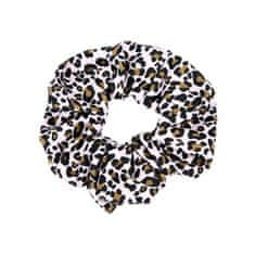 Princess Mimi Látkové gumičky ASST, 2 ks, leopard - biely základ