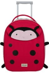 Samsonite Detský cestovný kufor Happy Sammies Eco Upright Ladybug Lally 22,5 l červená