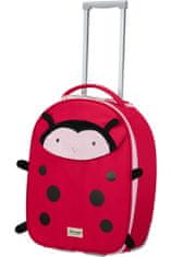 Samsonite Detský cestovný kufor Happy Sammies Eco Upright Ladybug Lally 22,5 l červená