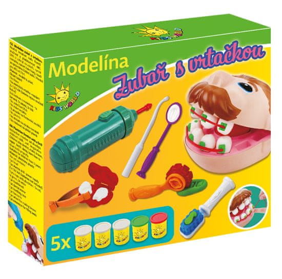 Kids World Modelína zubár s vŕtačkou ZB005