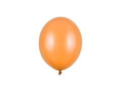 PartyDeco Balóny metalické mandarínkovo oranžové 12cm 100ks