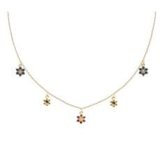PDPAOLA Pozlátený kvetinkový náhrdelník pre matku i dcéru LES Filles Gold CO01-237-U