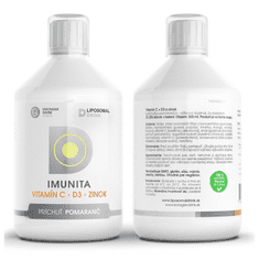 LiposomalDrink 99-dňový program IMUNITA vitamín C + D3 + zinok 3x500 ml