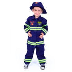 Detský kostým Hasič - požiarnik vel. L - EKO obal