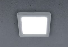 HEITRONIC Heitronic LED zapustený panel SELESTO stmievateľné Clip-on hranaté biela 164 mm 3000/4000/6000K