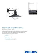 Philips Topiary SVIETIDLO VONKAJŠIA E27 01816/30 / PN
