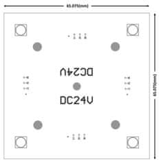 Light Impressions Light Impressions KapegoLED modulárny systém Modular Panel II 2x2 24V DC 1,50 W 25 lm 65 mm 848005