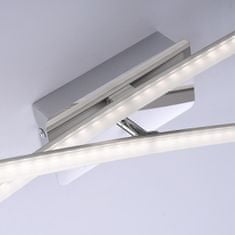 PAUL NEUHAUS PAUL NEUHAUS LED stropné svietidlo, 2-ramenné, oceľ, design 3000K LD 11272-55