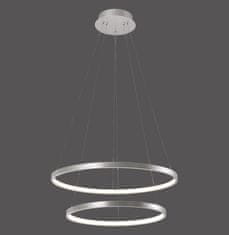 PAUL NEUHAUS Leuchten DIRECT LED závesné svietidlo, strieborná, kruhové, priemer 50cm 3000K LD 11525-21