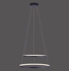 PAUL NEUHAUS Leuchten DIRECT LED závesné svietidlo, antracit, kruhové, moderný dizajn SimplyDim 3000K LD 11525-13