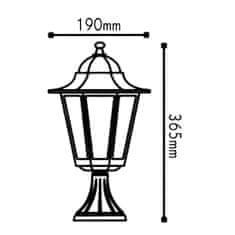 ACA ACA Lighting Garden lantern vonkajšie stojacie svietidlo HI6023V