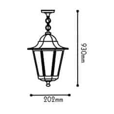 ACA ACA Lighting Garden lantern vonkajšie závesné svietidlo HI6025B