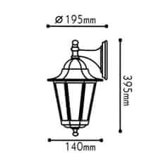ACA ACA Lighting Garden lantern vonkajšie nástenné svietidlo HI6172GB