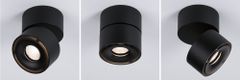 Paulmann Paulmann Prisadené svietidlo LED Spircle čierna mat 8,0W 3.000K 36 ° 933.71 93371