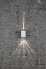 NORDLUX NORDLUX vonkajšie nástenné svietidlo Canto 2 2x6W LED biela číra 49701001