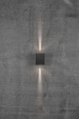 NORDLUX NORDLUX vonkajšie nástenné svietidlo Canto Kubi 2 2x6W LED čierna číra 49711003