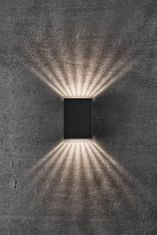 NORDLUX NORDLUX vonkajšie nástenné svietidlo Fold 10 2x3,5W LED čierna číra 2019041003