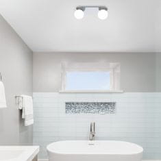 Rabalux Prisadené svietidlo do kúpeľne Becca 2x28W | G9 | IP44 - chróm