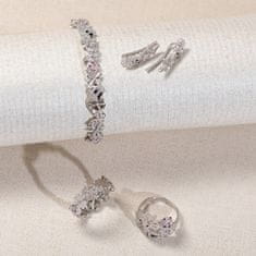 Rosato Prekrásny strieborný prsteň so zirkónmi Gaia RZGA31 (Obvod 54 mm)