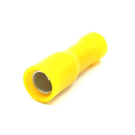 Izolované Cu lisovacie konektory žlté 6mm² 6mm2 / L=25mm 50 ks